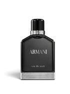 euaden Giorgio Armani Eau de Nuit erkek parfümü, siyah cam şişesi ve gümüş detaylı tasarımıyla 100 ml EDT