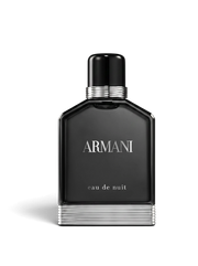 euaden Giorgio Armani Eau de Nuit erkek parfümü, siyah cam şişesi ve gümüş detaylı tasarımıyla 100 ml EDT