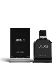 euaden Giorgio Armani Eau de Nuit erkek parfümü, 100 ml siyah şişe ve kutu tasarımı ile sofistike bir koku.