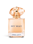 euaden Giorgio Armani My Way Sun Vanillia kadın parfümü, şık cam şişesi ve altın detaylı kapağı ile