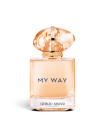 euaden Giorgio Armani My Way Sun Vanillia kadın parfümü, şık cam şişesi ve altın detaylı kapağı ile