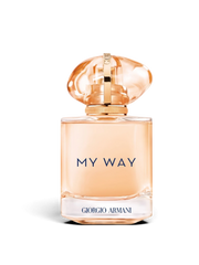 euaden Giorgio Armani My Way Sun Vanillia kadın parfümü, şık cam şişesi ve altın detaylı kapağı ile