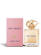 euaden Giorgio Armani My Way Sun Vanillia kadın parfümü, pembe kutusu ve şık cam şişesiyle 80 ml eau de parfum