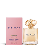 euaden Giorgio Armani My Way Sun Vanillia kadın parfümü, pembe kutusu ve şık cam şişesiyle 80 ml eau de parfum
