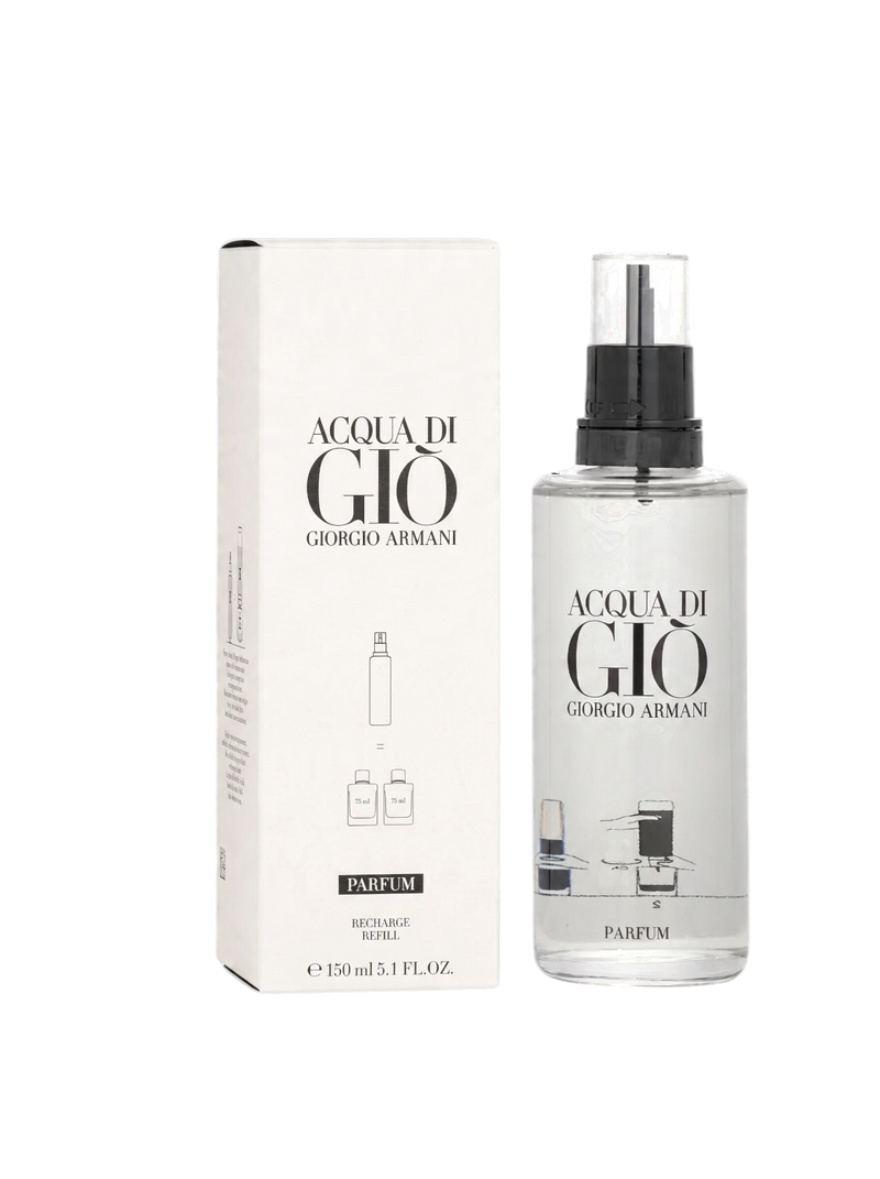 euaden Giorgio Armani Acqua Di Gio Parfum 150 ml erkek parfüm dolum şişesi ve beyaz kutusu