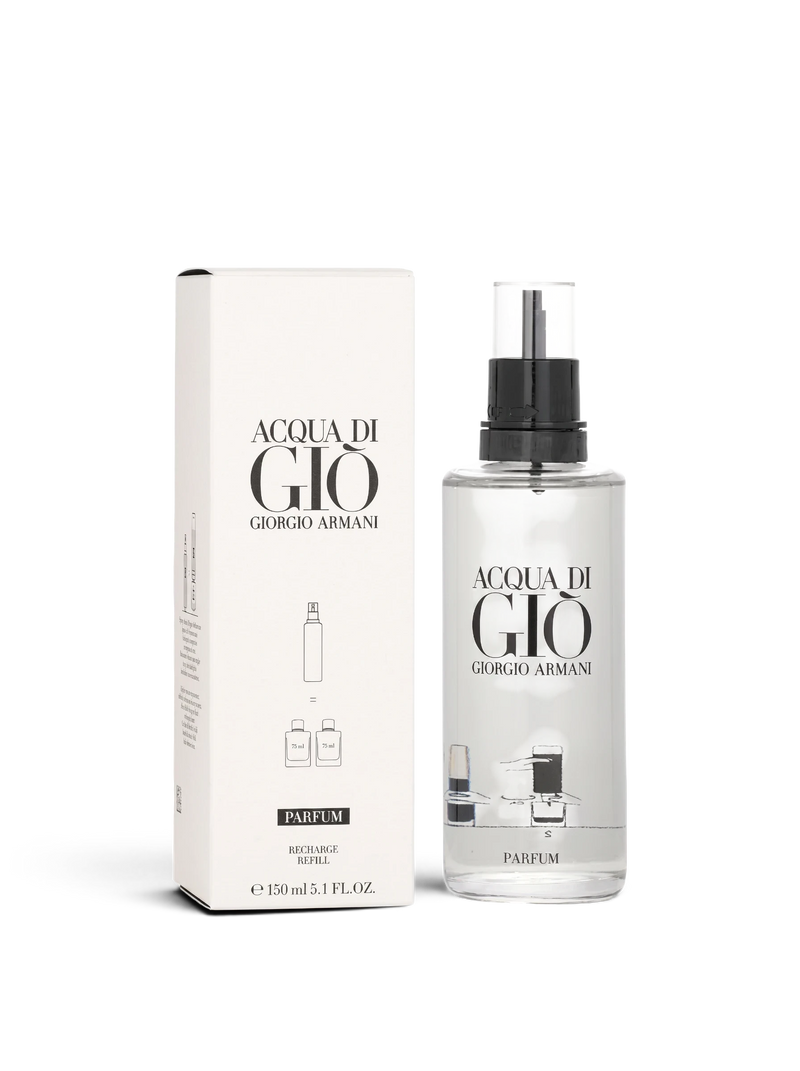 euaden Giorgio Armani Acqua Di Gio Parfum 150 ml erkek parfüm dolum şişesi ve beyaz kutusu