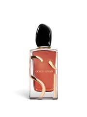euaden Giorgio Armani Si kadın parfümü, şık cam şişesi, altın detayları ve siyah kapağı ile 100 ml lüks koku.