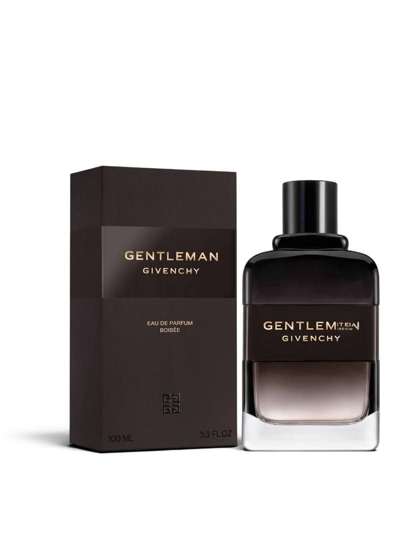 euaden GIVENCHY Gentleman Boisee erkek parfümü 100 ml, şık koyu kahverengi cam şişesi ve uyumlu kutusu ile.