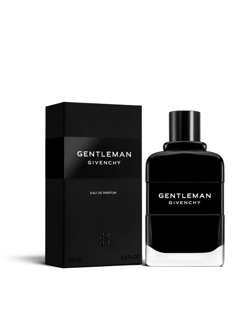 euaden Givenchy Gentleman EDP 100 ml erkek parfümü, şık siyah şişesi ve kutusuyla sofistike bir koku deneyimi sunar.