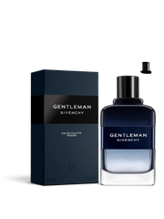euaden Givenchy Gentleman Intense erkek parfümü 100 ml lacivert cam şişe ve kutu tasarımı