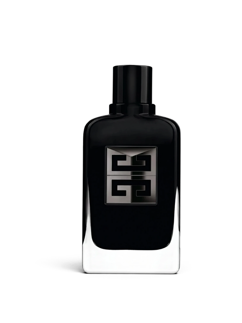euaden Givenchy Gentleman Society Extreme erkek parfümü, şık siyah şişesi ve ikonik gümüş logosuyla 100 ml