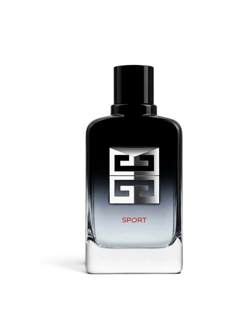 euaden GIVENCHY Gentleman Sport erkek parfümü, siyah ve şeffaf geçişli cam şişesiyle modern ve maskülen bir tasarım.