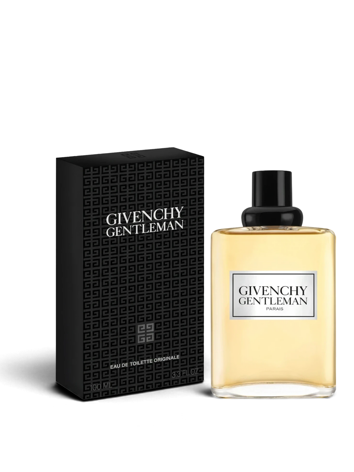 Euaden Givenchy Gentlemen Original erkek parfümü 100 ml cam şişe ve siyah desenli kutusu ile klasik maskülen koku