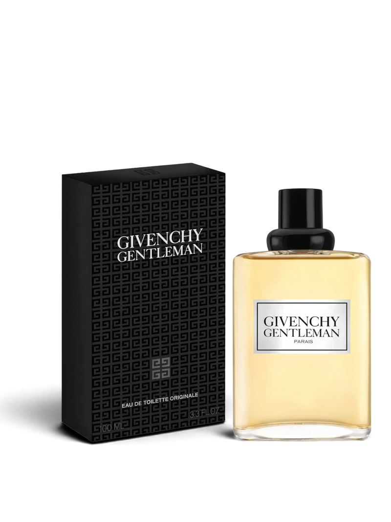 Euaden Givenchy Gentlemen Original erkek parfümü 100 ml cam şişe ve siyah desenli kutusu ile klasik maskülen koku