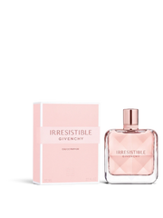 euaden Givenchy Irresistible kadın parfümü 80 ml, pembe cam şişesi ve şık kutusuyla zarif çiçeksi koku
