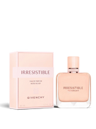 euaden Givenchy Irresistible Nude Velvet kadın parfümü, şık cam şişesi ve pudra pembesi kutusu ile zarif tasarım.