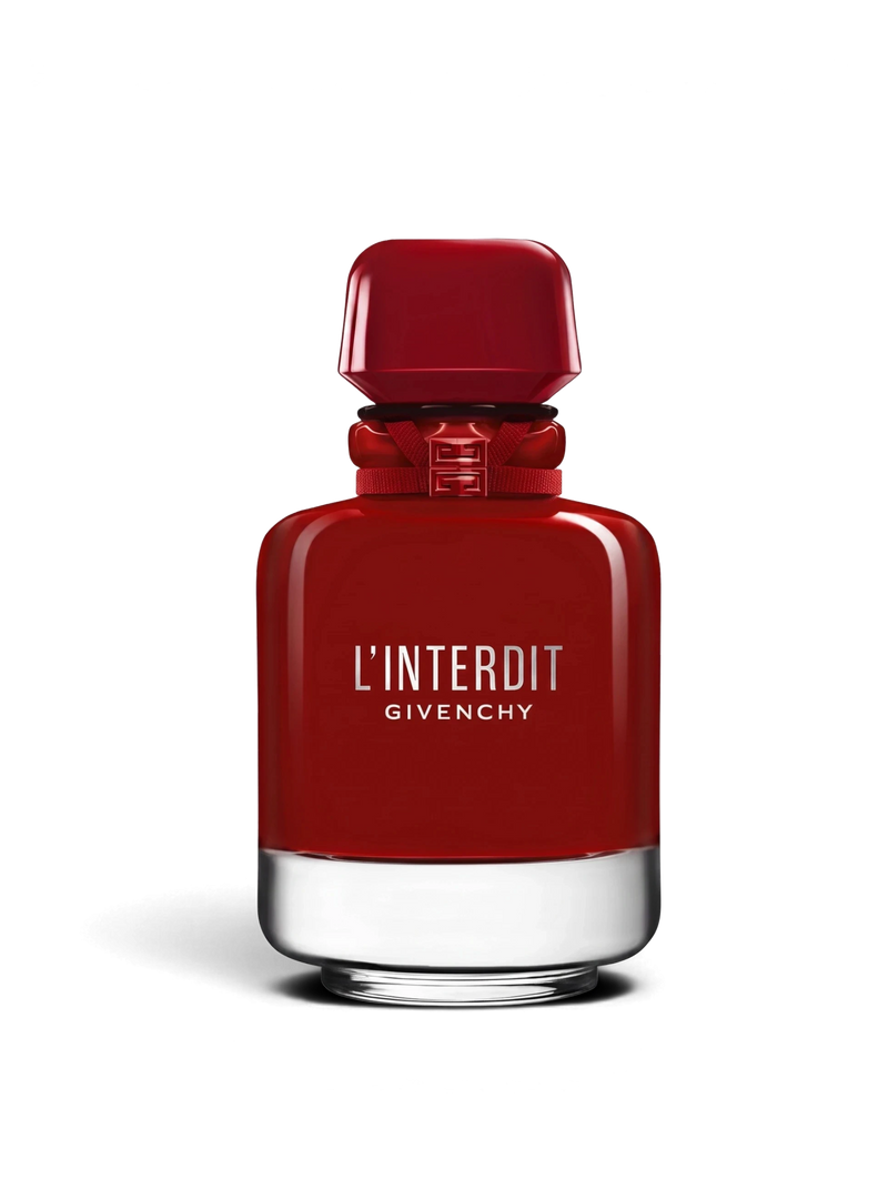 euaden GIVENCHY L'Interdit Rouge Ultime kadın parfümü, ikonik kırmızı cam şişesi ve zarif detaylarıyla 80 ml EDP