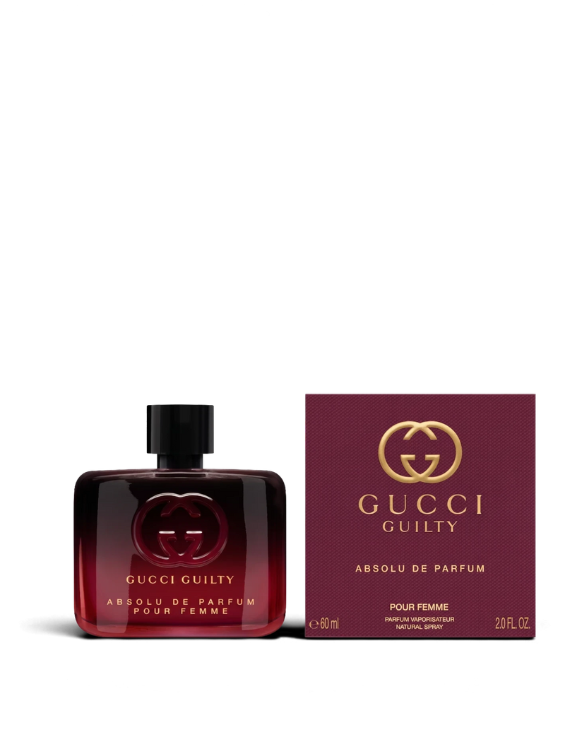 euaden Gucci Guilty Absolute Pour Femme 60 ml parfüm şişesi ve bordo renkli kutusu