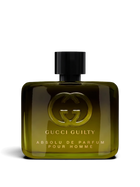 euaden Gucci Guilty Pour Homme Absolu de Parfum 60 ml erkek parfümü, koyu yeşil cam şişe ve ikonik logo tasarımı