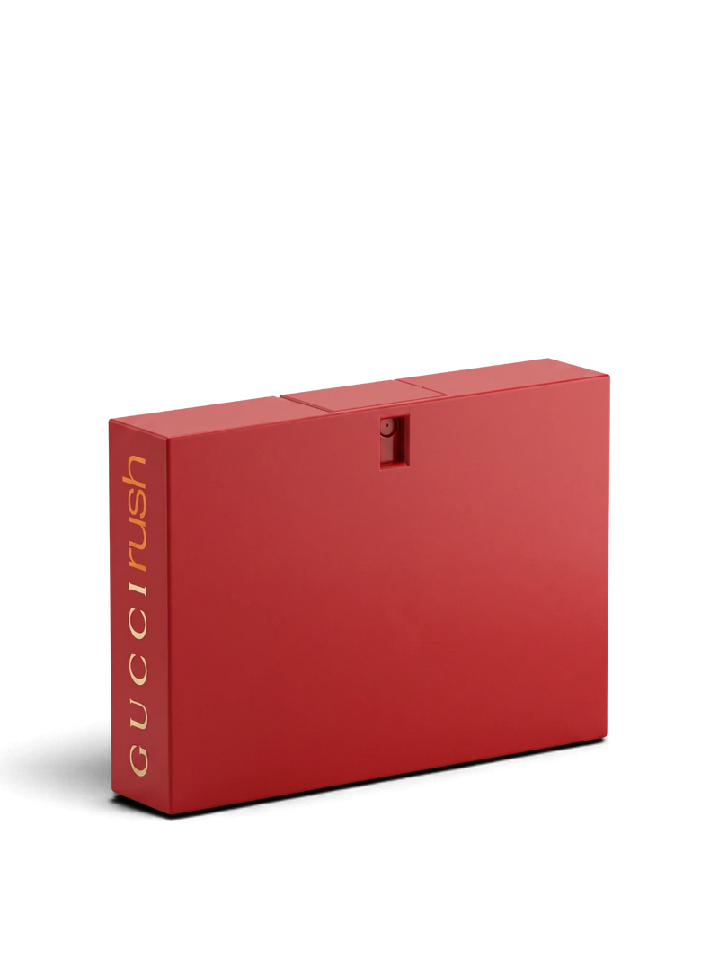 euaden Gucci Rush kadın parfümü 75 ml, ikonik kırmızı dikdörtgen şişe tasarımıyla modern ve çekici bir koku