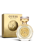 euaden GUESS Bella Vita kadın parfümü, altın detaylı şık şişesi ve özel tasarım kutusu ile 100 ml EDP