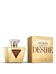 euaden Guess Seductive Desire kadın parfümü, altın renkli şık şişesi ve kutusu ile 75 ml EDT
