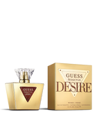 euaden Guess Seductive Desire kadın parfümü, altın renkli şık şişesi ve kutusu ile 75 ml EDT