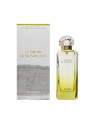euaden tarafından sunulan, sarı tonlu cam şişesi ve zarif kutusuyla Hermès Le Jardin de Monsieur Li unisex parfüm