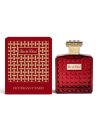 euaden HOUBIGANT Rose Du Desert unisex parfum extreme, altın detaylı kırmızı desenli şişe ve kutusu