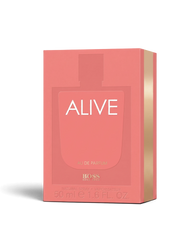 euaden HUGO BOSS Boss Alive kadın parfümü, şık pembe kutu tasarımı ve altın detaylı ambalajı ile 50 ml EDP