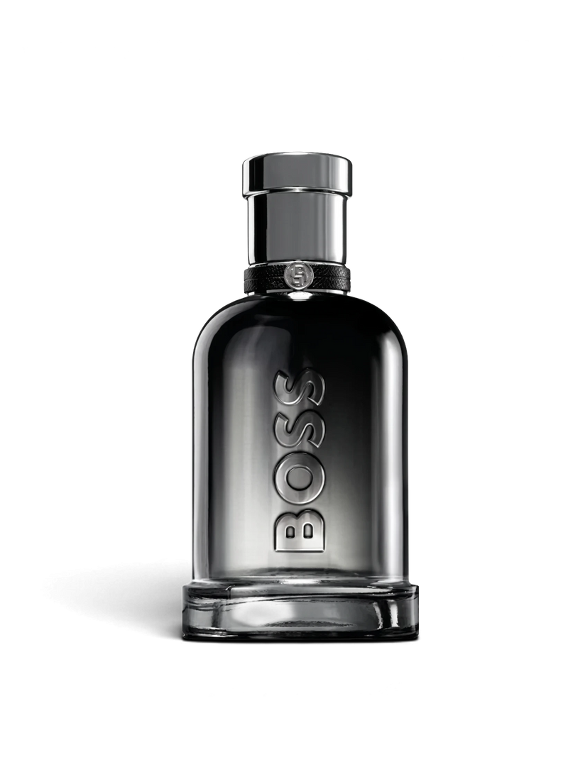 euaden HUGO BOSS Boss Bottled Beyond erkek parfümü, şık siyah cam şişesi ve metalik detaylarıyla modern tasarım