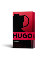 euaden HUGO BOSS Hugo Intense Parfum 125ml erkek parfümü, kırmızı ve siyah ikonik şişe tasarımıyla