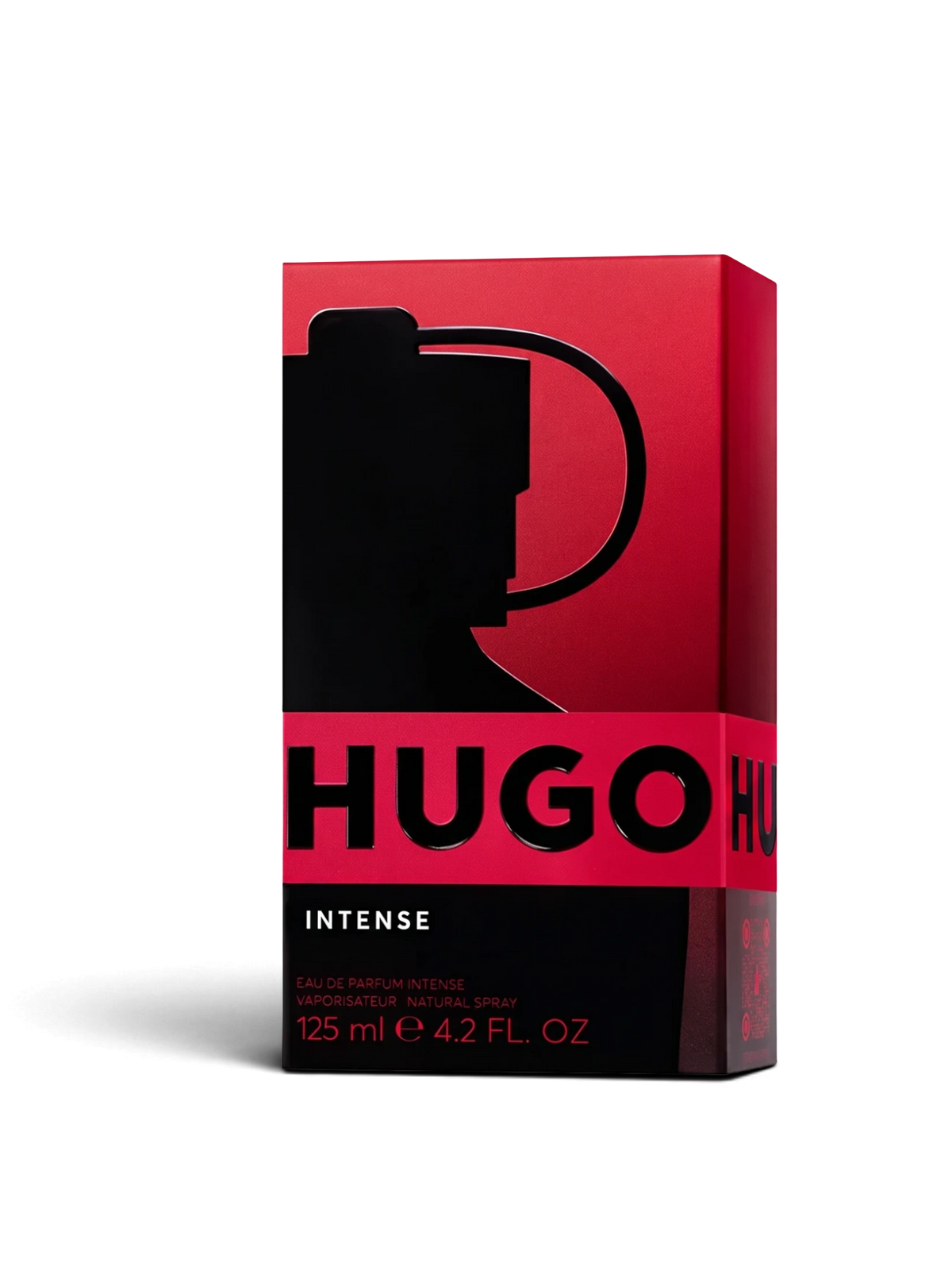 euaden HUGO BOSS Hugo Intense Parfum 125ml erkek parfümü, kırmızı ve siyah ikonik şişe tasarımıyla