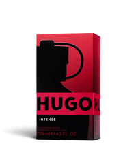euaden HUGO BOSS Hugo Intense Parfum 125ml erkek parfümü, kırmızı ve siyah ikonik şişe tasarımıyla