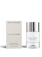 euaden Issey Miyake Le Sel d'Issey 50ml kadın parfümü, şık cam şişesi ve minimalist beyaz kutusu ile