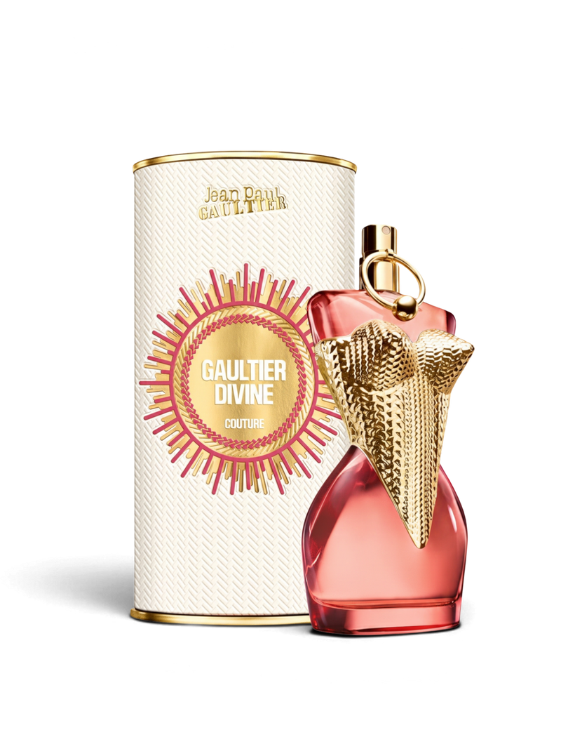 euaden Jean Paul Gaultier Divine Couture kadın parfümü, ikonik altın korse detaylı şişesi ve özel kutusu ile