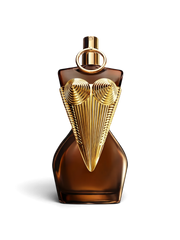 Euaden Jean Paul Gaultier Divine Le Elixir kadın parfümü, ikonik altın korse detaylı koyu cam şişe tasarımı