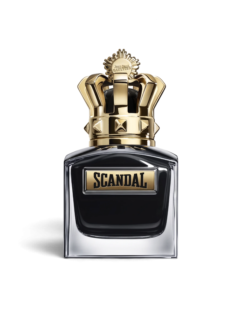 euaden Jean Paul Gaultier Scandal Pour Homme Le Parfum, taç kapaklı siyah cam şişede erkek parfümü