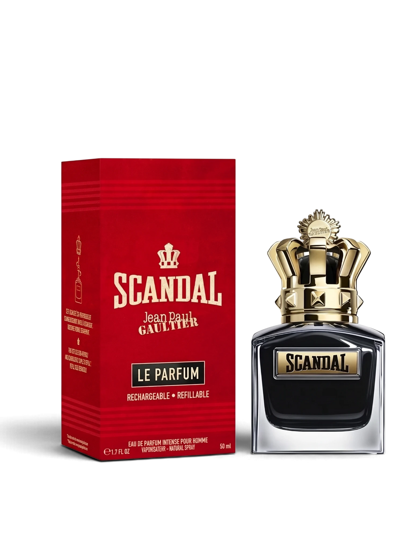 euaden Jean Paul Gaultier Scandal Pour Homme Le Parfum erkek parfümü ve kırmızı kutusu