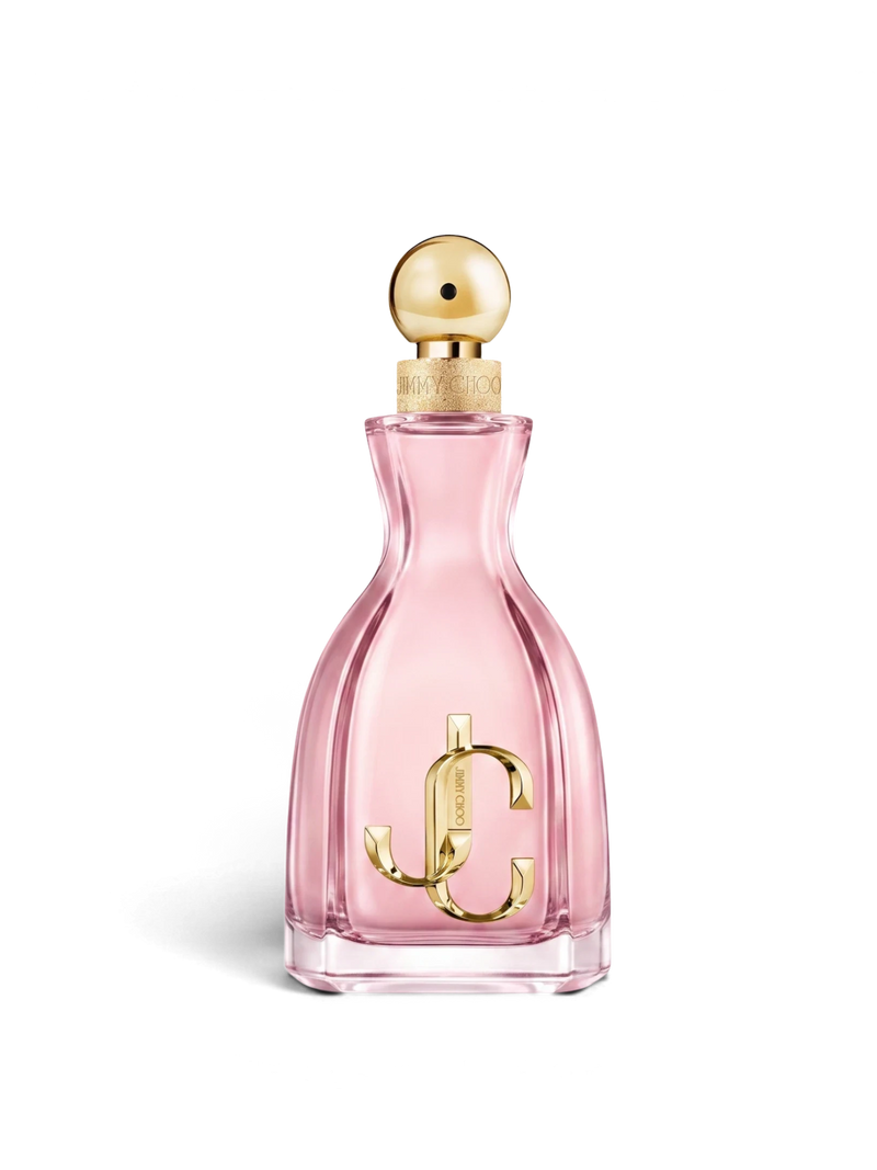 euaden Jimmy Choo I Want Choo With Love pembe cam şişeli, altın kapaklı ve logolu kadın parfümü
