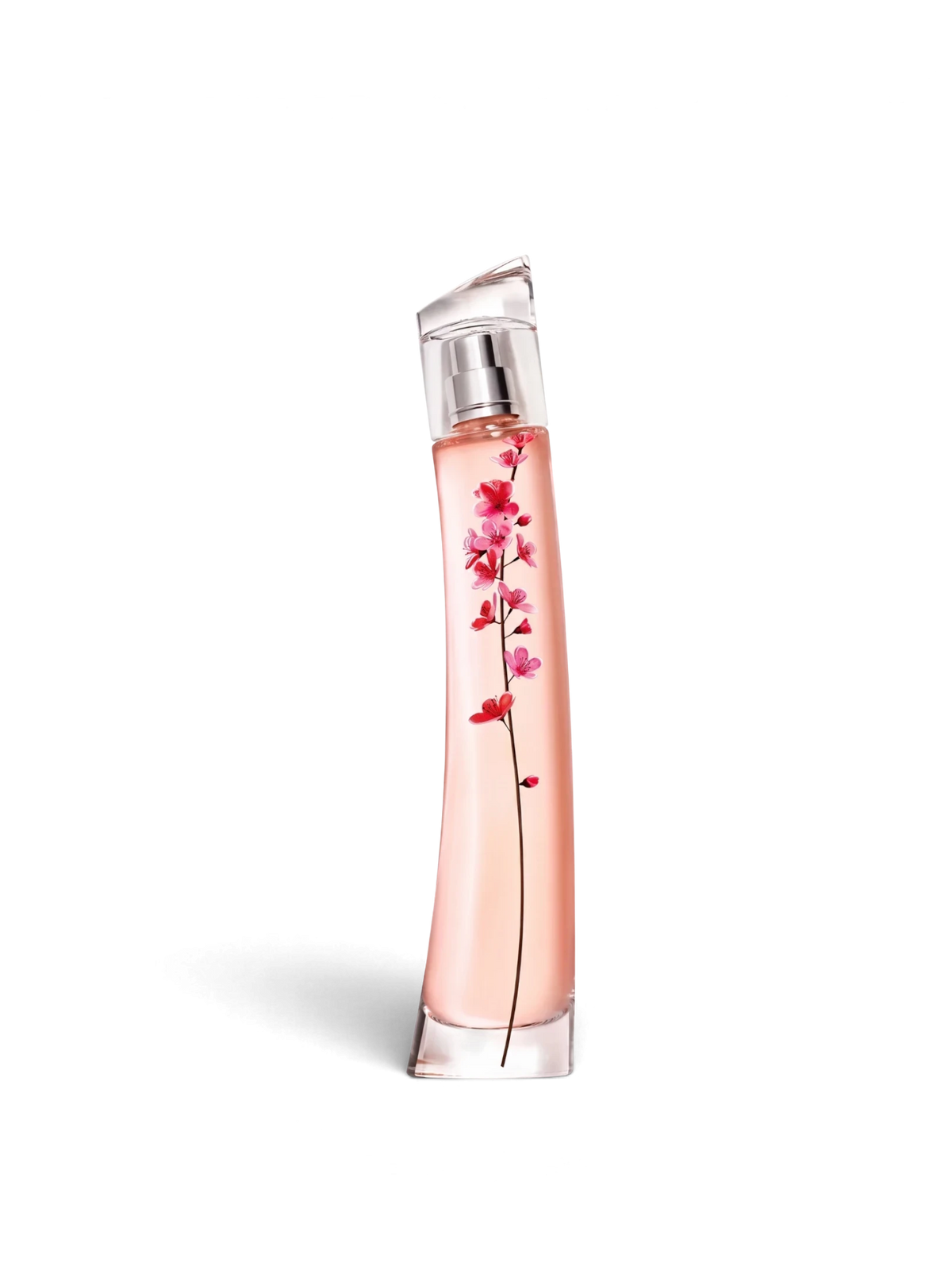 euaden tarafından sunulan, üzerinde zarif sakura çiçeği deseni bulunan 75 ml KENZO Flower Ikebana kadın parfüm şişesi
