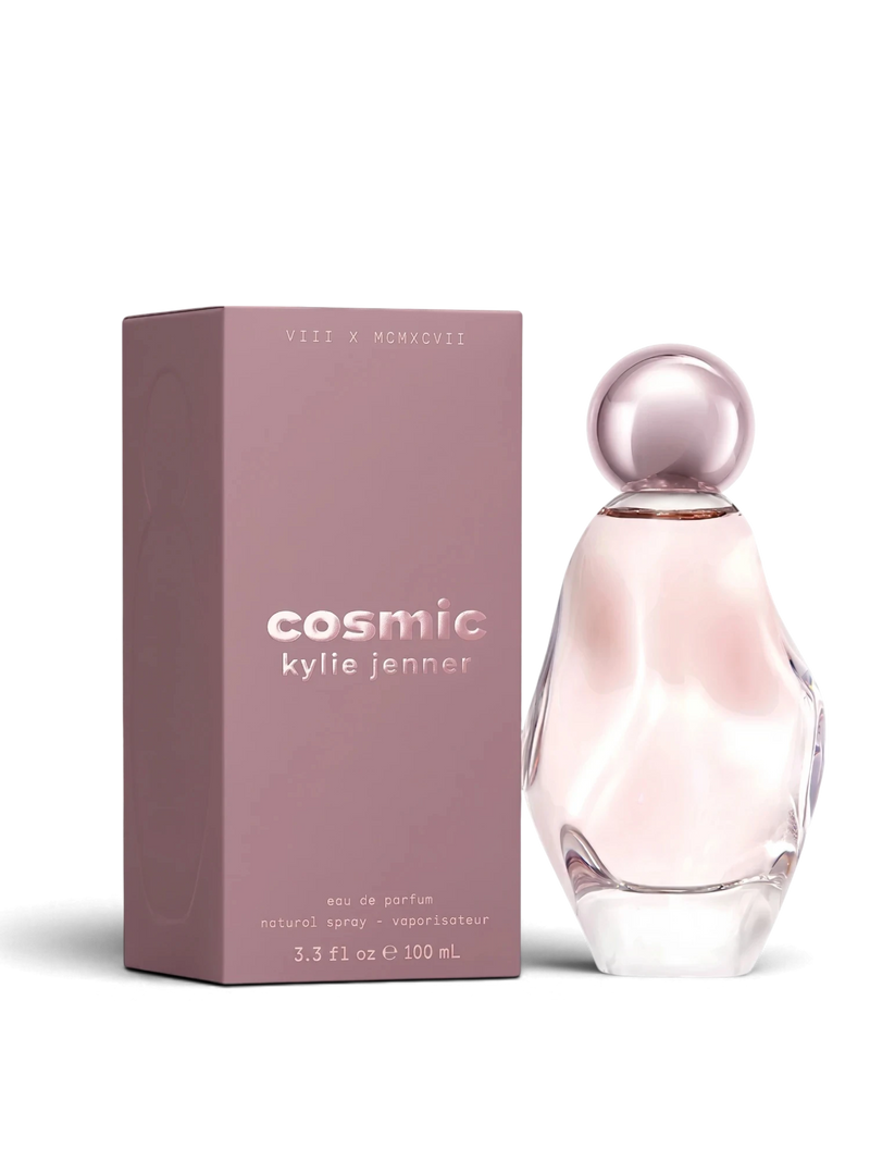 euaden Kylie Jenner Cosmic kadın parfümü, 100 ml şık ve modern tasarımlı cam şişesi ve pembe kutusu ile