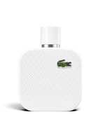 euaden Lacoste L.12.12 Blanc erkek parfümü, ikonik timsah logolu beyaz dokulu şişe tasarımıyla 100 ml EDT