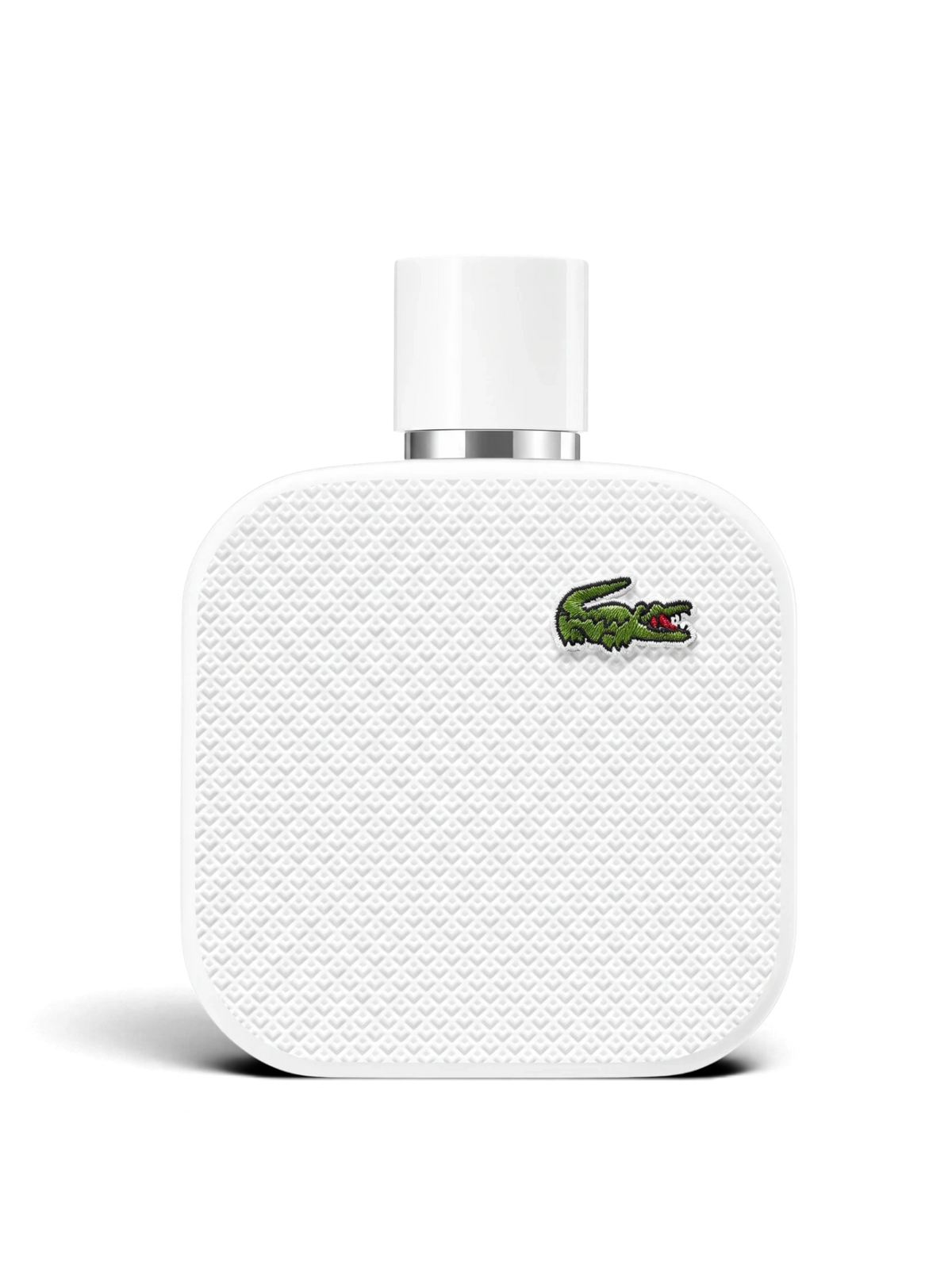 euaden Lacoste L.12.12 Blanc erkek parfümü, ikonik timsah logolu beyaz dokulu şişe tasarımıyla 100 ml EDT