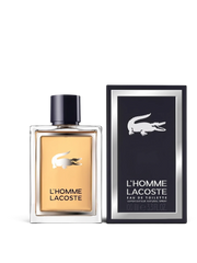 euaden Lacoste L'Homme erkek parfümü 100 ml cam şişe ve şık lacivert kutusu ile modern odunsu koku