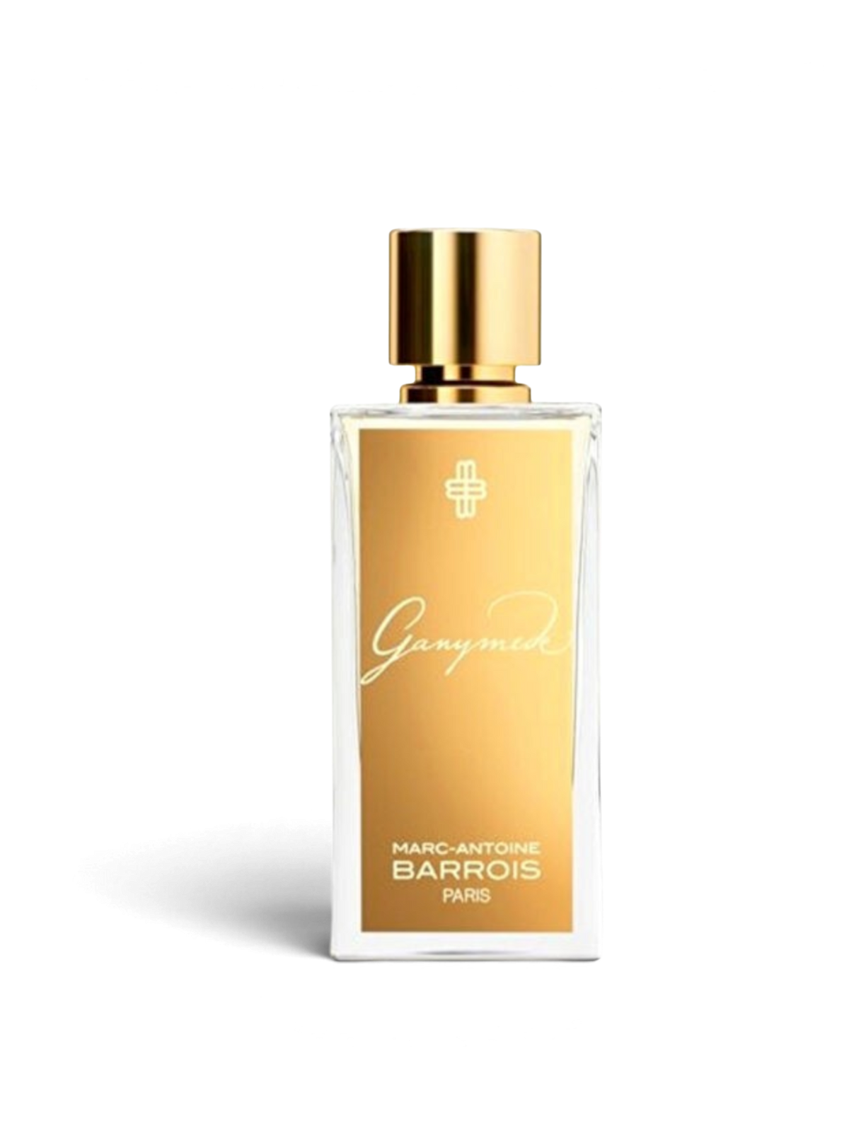 euaden Marc-Antoine Barrois Ganymede 100 ml unisex parfüm, altın rengi etiketli şık cam şişe tasarımı