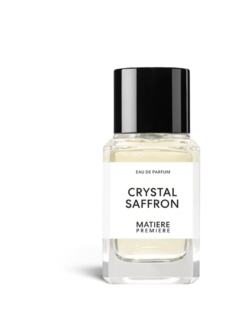 euaden MATIERE PREMIERE Crystal Saffron unisex parfüm, şık cam şişesi ve siyah kapağı ile 100 ml niş koku