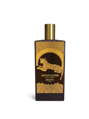 euaden tarafından sunulan, üzerinde leopar figürü bulunan şık tasarımlı 75 ml MEMO African Leather unisex parfüm şişesi
