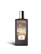 euaden MEMO Marfa unisex parfüm, üzerinde göz desenleri bulunan şık şişesi ve altın rengi kapağı ile 75 ml EDP