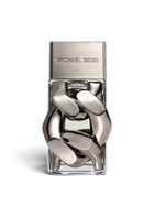 euaden Michael Kors Pour Homme Absolu erkek parfümü, gümüş zincir detaylı şık cam şişe tasarımı